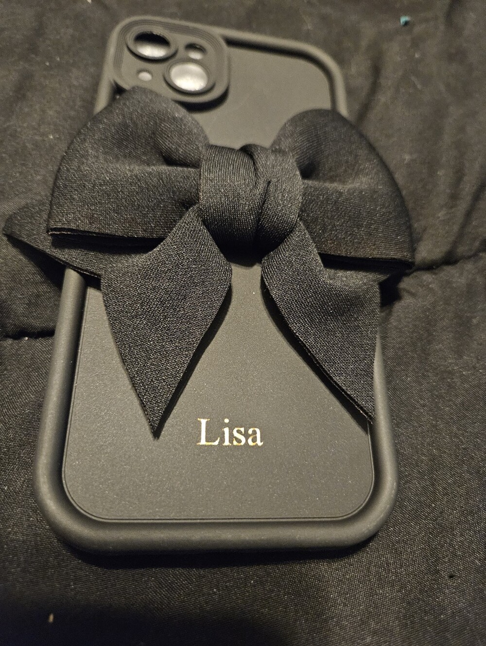 Brand new custom Lisa Iphone case with Bow Accessory